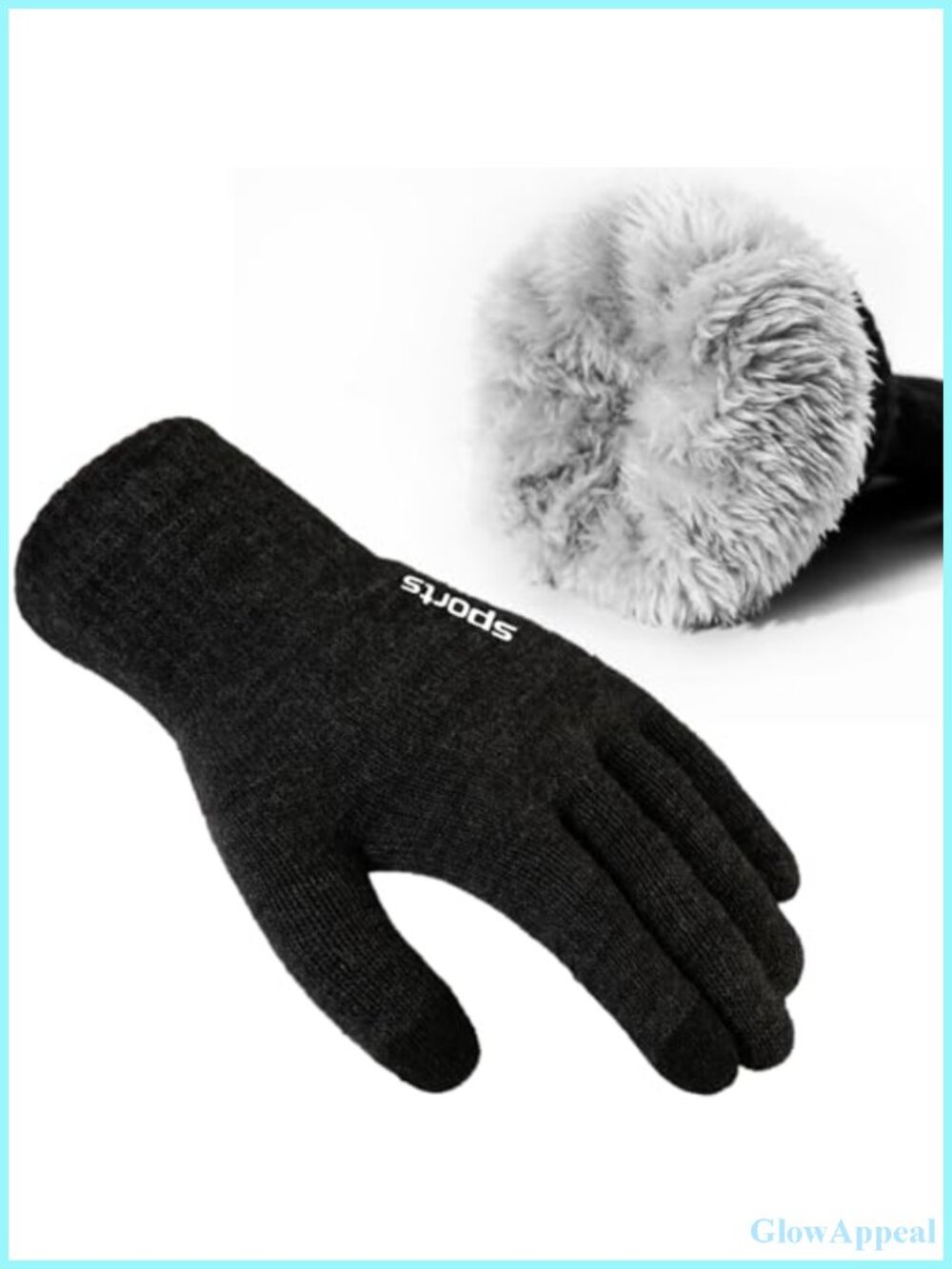 Winter Gloves for Men Women, Wool Fleece Lined Touchscreen Gloves
